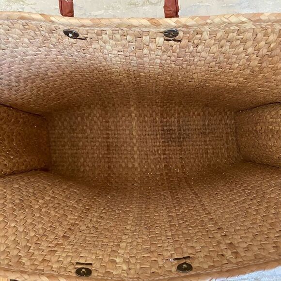Wicker Mexico oversized woven beach bag overnight - Picture 4 of 11